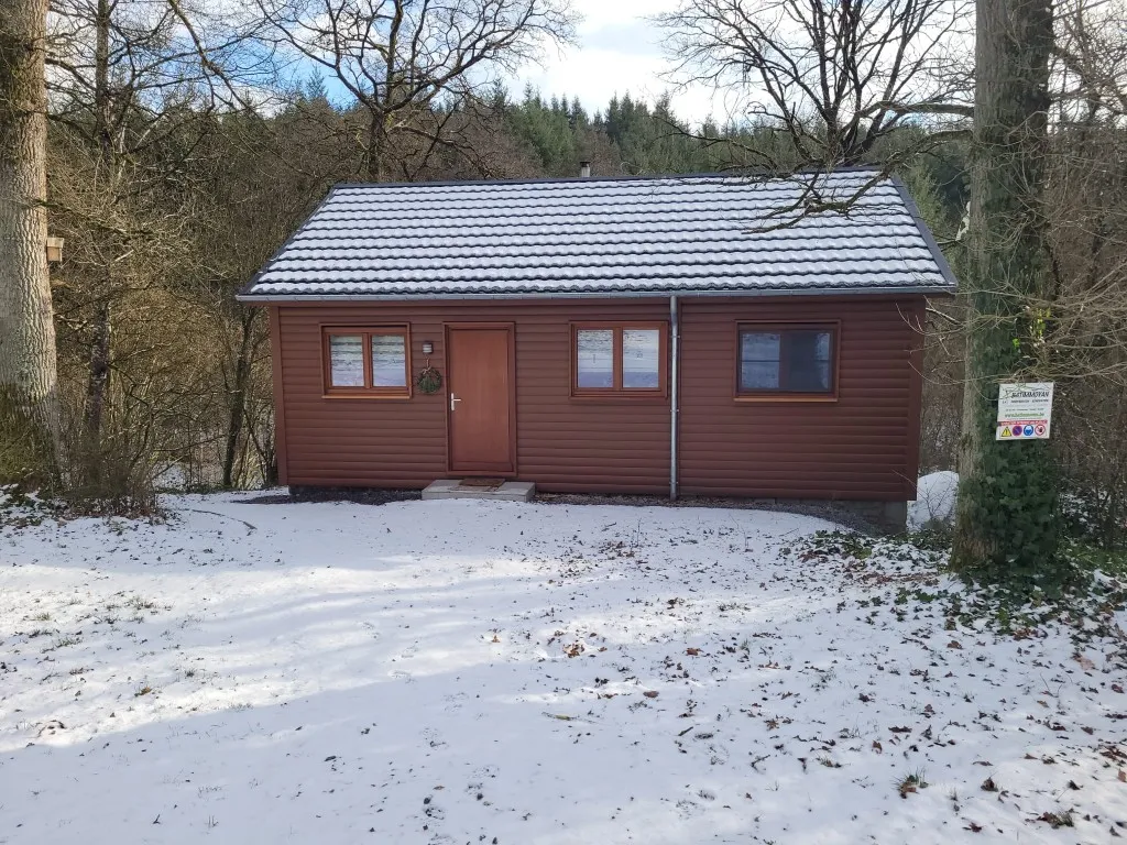 Chalet in de sneeuw