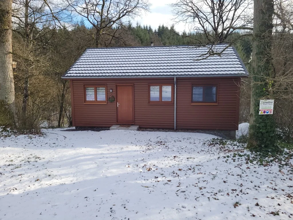 Chalet in de sneeuw